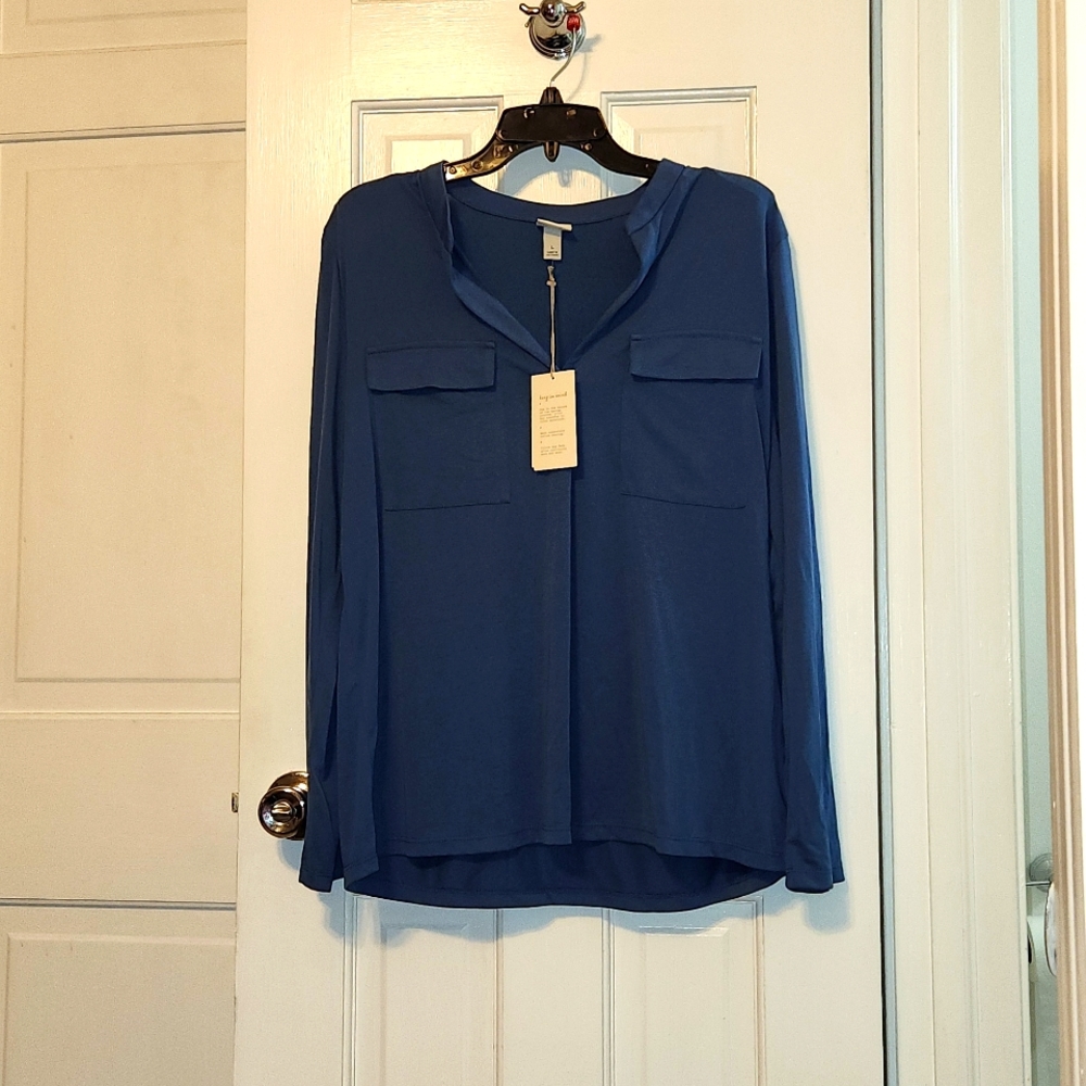 Blue blouse NWT
